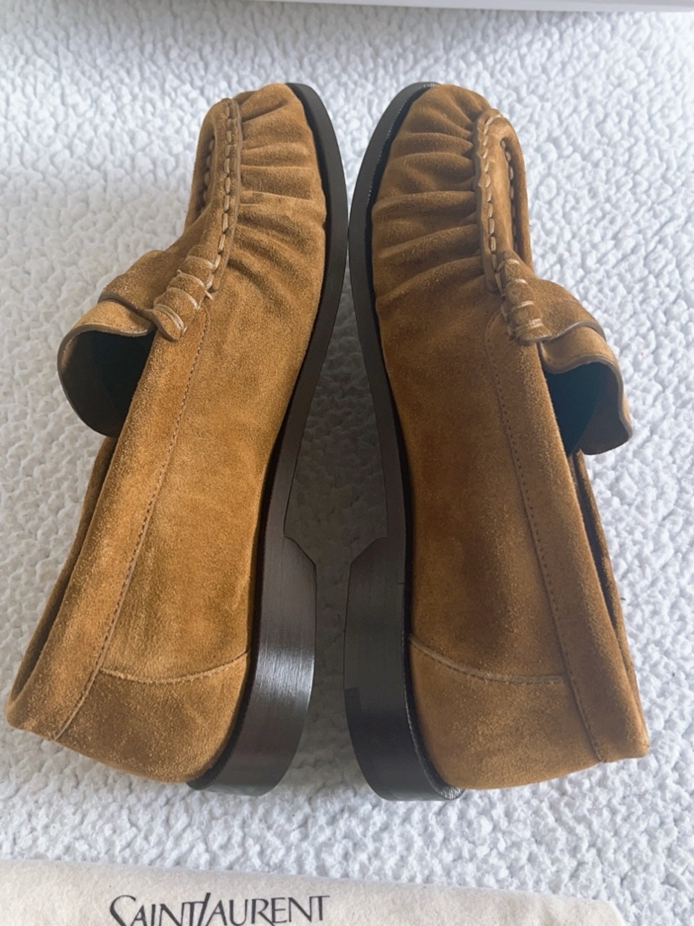 Saint Laurent Women’s YSL Le Loafer Supple in suede - Picture 6 of 16